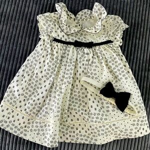 Baby girl dress with matching headband